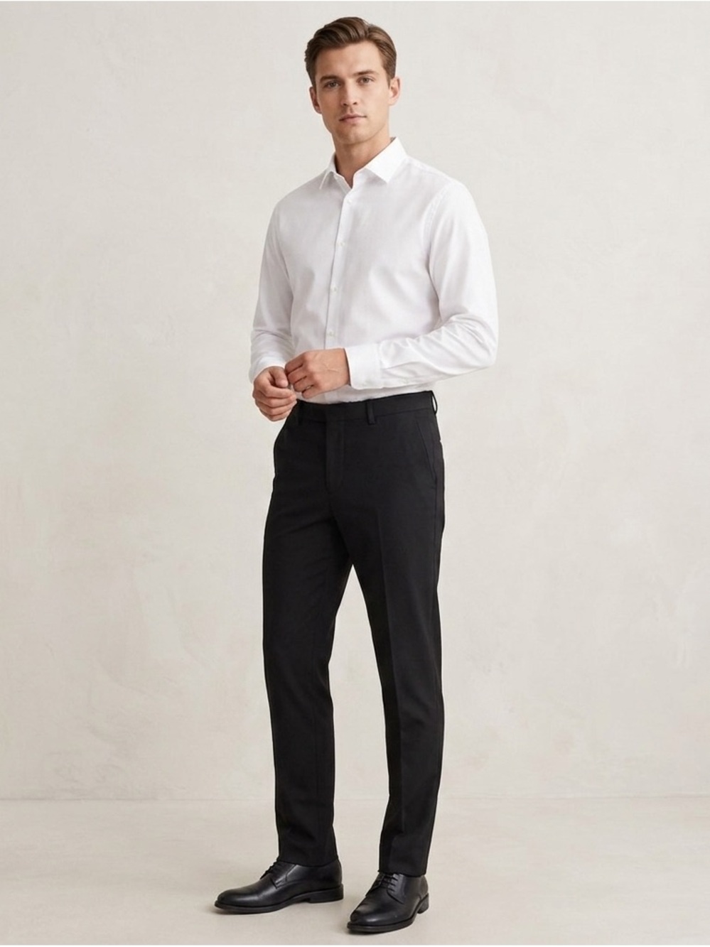 H&M Slim Fit Black Dress Pants——-size 33—-A+
